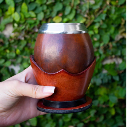 Kit de Mate: Mate Coquinho y Bombilla Curvada de Acero Inoxidable