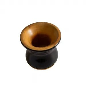 Kit Completo de Mate Negro: Matera, Termo y Porta Yerba Sintético con Mate de Madera