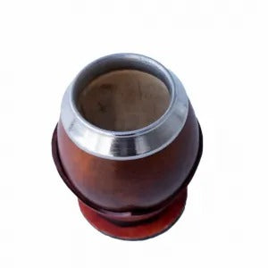 Kit Completo de Mate Uruguayo 1 Litro: Mate, Bombilla, Matera, Porta Yerba y Termo