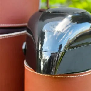Kit de Mate Color Marrón con Matera, Mate con Boca de Acero Inoxidable, Bombilla de Acero Inoxidable, Termo de 1 L y Porta Yerba