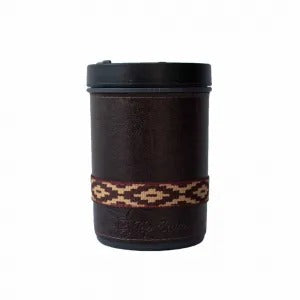 Kit Completo de Mate Uruguayo GRABADO 1 Litro: Mate Coquinho, Bombilla, Matera, Porta Yerba y Termo