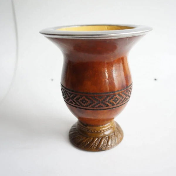 Cuia Lazer Con Boquilla de Acero Inoxidable y Pie