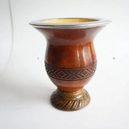 Cuia Lazer Con Boquilla de Acero Inoxidable y Pie